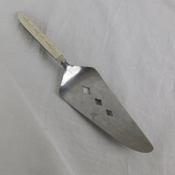 Ekco Epic 1940s Stainless/Plastic Two Tone Tree Whimsical Pie Cake Server - Picture 1 of 7
